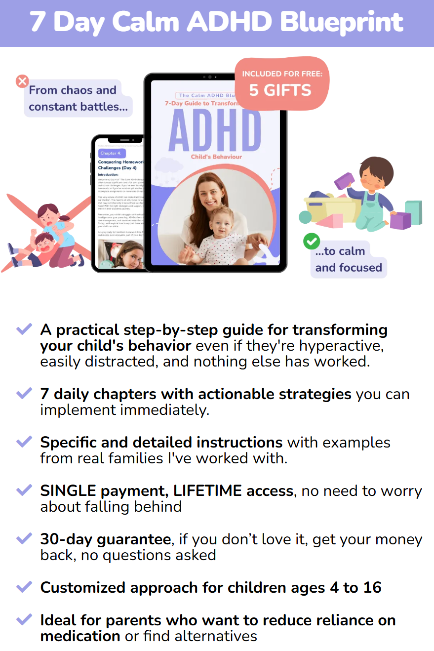 The Calm ADHD Blueprint - A 7 Day Guide To Transforming ADHD Behaviors