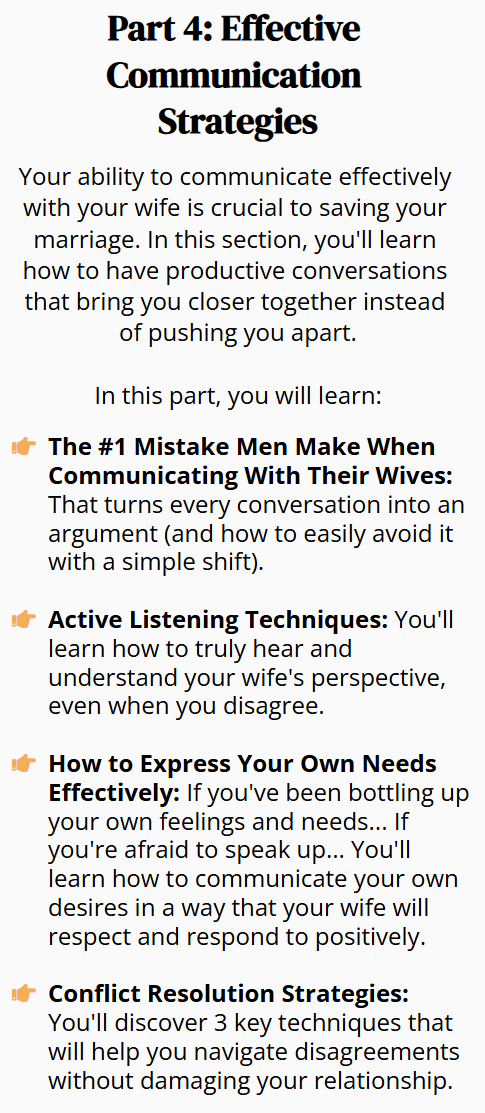 The Last Ditch Marriage Saver Guide for Men - 33 Powerful Strategies to Rescue your Marriage