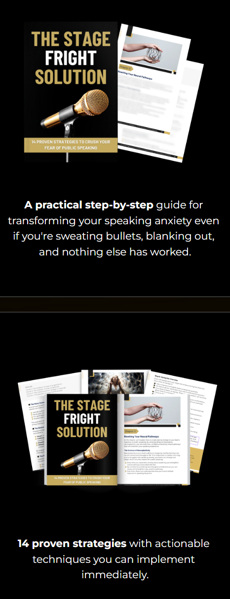 The Stage Fright Solution - 14 Proven Strategies to Overcome Your Fear of Public Speaking