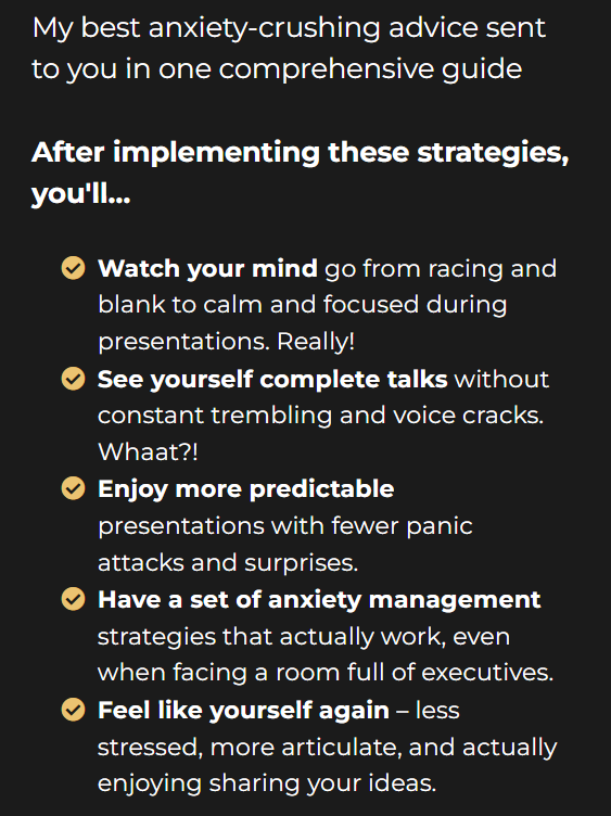 The Stage Fright Solution - 14 Proven Strategies to Overcome Your Fear of Public Speaking