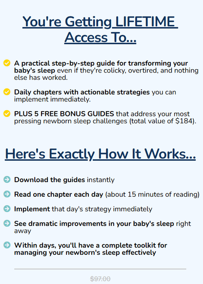 The Lullaby Method - A Step-by-step guide on how to dramatically improve your baby's sleep