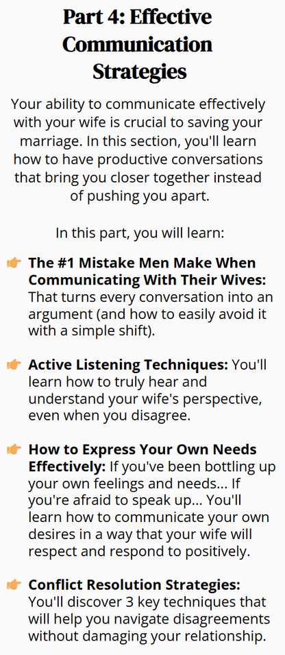 The Last Ditch Marriage Saver Guide for Men - 33 Powerful Strategies to Rescue your Marriage
