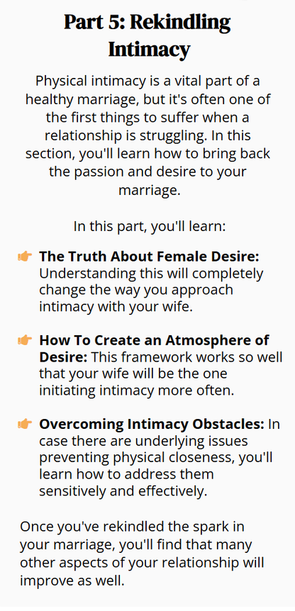 The Last Ditch Marriage Saver Guide for Men - 33 Powerful Strategies to Rescue your Marriage