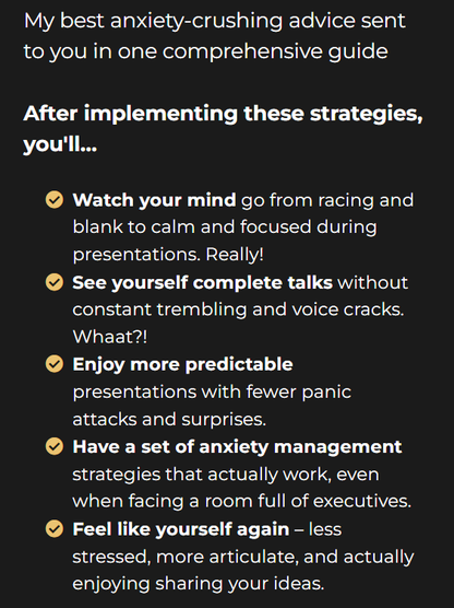 The Stage Fright Solution - 14 Proven Strategies to Overcome Your Fear of Public Speaking